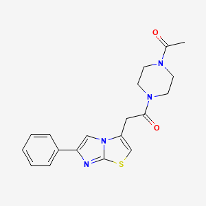 1-(4-Acetylpiperazin-1-yl)-2-(6-phenylimidazo[2,1-b]thiazol-3-yl)ethanone