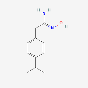 molecular formula C11H16N2O B2838915 N'-hydroxy-2-(4-propan-2-ylphenyl)ethanimidamide CAS No. 885952-73-8