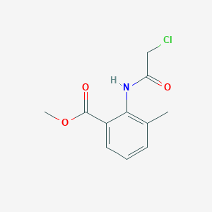 molecular formula C11H12ClNO3 B2839054 Methyl 2-(2-chloroacetamido)-3-methylbenzoate CAS No. 77093-79-9