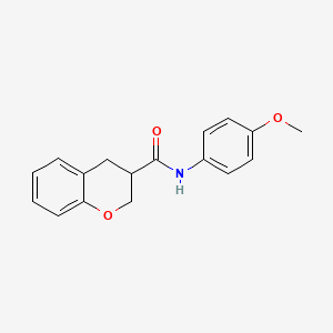 molecular formula C17H17NO3 B2839056 N-(4-methoxyphenyl)-3,4-dihydro-2H-chromene-3-carboxamide CAS No. 924824-33-9