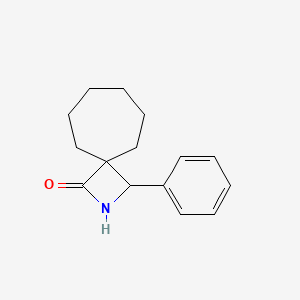 molecular formula C15H19NO B2839140 3-Phenyl-2-azaspiro[3.6]decan-1-one CAS No. 2080412-62-8