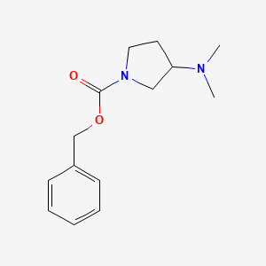 molecular formula C14H20N2O2 B2839143 Benzyl 3-(dimethylamino)pyrrolidine-1-carboxylate CAS No. 1217602-15-7; 1420824-53-8