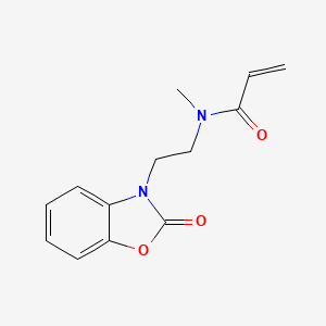 molecular formula C13H14N2O3 B2839399 N-methyl-N-[2-(2-oxo-2,3-dihydro-1,3-benzoxazol-3-yl)ethyl]prop-2-enamide CAS No. 2094881-42-0
