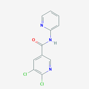 molecular formula C11H7Cl2N3O B2839415 5,6-Dichloro-N-(pyridin-2-YL)pyridine-3-carboxamide CAS No. 1016746-43-2