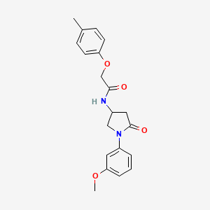 molecular formula C20H22N2O4 B2839421 N-[1-(3-methoxyphenyl)-5-oxopyrrolidin-3-yl]-2-(4-methylphenoxy)acetamide CAS No. 905682-94-2
