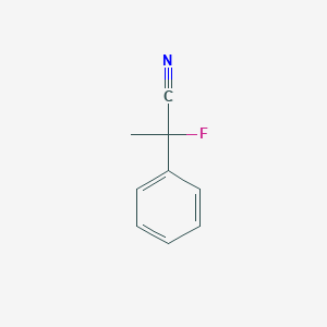 molecular formula C9H8FN B2839438 2-Fluoro-2-phenylpropanenitrile CAS No. 95392-12-4