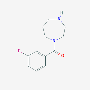 molecular formula C12H15FN2O B2839444 1-(3-Fluorobenzoyl)-1,4-diazepane CAS No. 926215-33-0