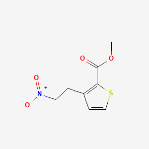 molecular formula C8H9NO4S B2839475 Methyl 3-(2-nitroethyl)thiophene-2-carboxylate CAS No. 887576-07-0