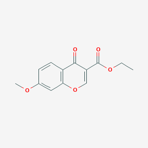 molecular formula C13H12O5 B2839503 Ethyl 7-methoxy-4-oxo-4H-chromene-3-carboxylate CAS No. 93097-22-4
