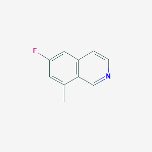 molecular formula C10H8FN B2839510 6-Fluoro-8-methylisoquinoline CAS No. 2126178-15-0