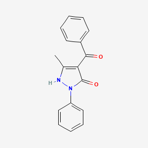B2839564 4-Benzoyl-5-methyl-2-phenyl-1H-pyrazol-3(2H)-one CAS No. 4551-69-3; 64598-48-7