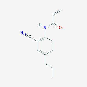 B2839584 N-(2-Cyano-4-propylphenyl)prop-2-enamide CAS No. 2361641-48-5
