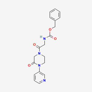 molecular formula C19H20N4O4 B2839606 benzyl N-{2-oxo-2-[3-oxo-4-(pyridin-3-yl)piperazin-1-yl]ethyl}carbamate CAS No. 2097902-47-9