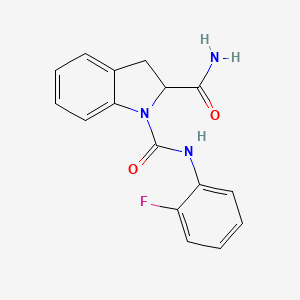 molecular formula C16H14FN3O2 B2839615 N1-(2-fluorophenyl)indoline-1,2-dicarboxamide CAS No. 1100751-69-6