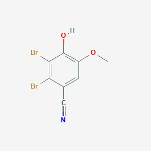 molecular formula C8H5Br2NO2 B2839684 2,3-Dibromo-4-hydroxy-5-methoxybenzonitrile CAS No. 330462-54-9