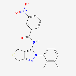 molecular formula C20H18N4O3S B2839706 N-(2-(2,3-dimethylphenyl)-4,6-dihydro-2H-thieno[3,4-c]pyrazol-3-yl)-3-nitrobenzamide CAS No. 450344-04-4