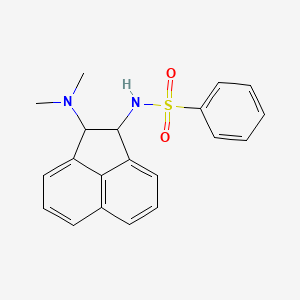 molecular formula C20H20N2O2S B2839713 N-[2-(dimethylamino)-1,2-dihydroacenaphthylen-1-yl]benzenesulfonamide CAS No. 371141-96-7