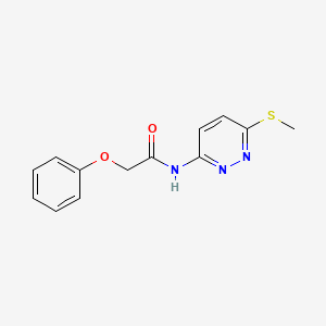 molecular formula C13H13N3O2S B2839742 N-(6-(methylthio)pyridazin-3-yl)-2-phenoxyacetamide CAS No. 1021252-88-9