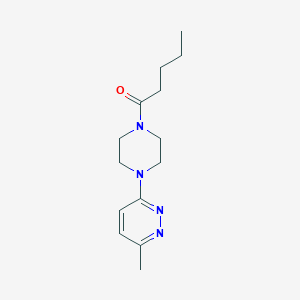 molecular formula C14H22N4O B2839743 1-[4-(6-Methylpyridazin-3-yl)piperazin-1-yl]pentan-1-one CAS No. 1171417-82-5