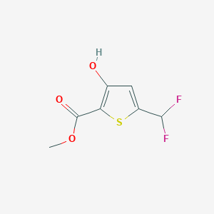 molecular formula C7H6F2O3S B2839753 Methyl 5-(difluoromethyl)-3-hydroxythiophene-2-carboxylate CAS No. 181313-01-9