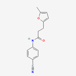 B2839755 N-(4-cyanophenyl)-3-(5-methylfuran-2-yl)propanamide CAS No. 327075-03-6