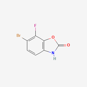 molecular formula C7H3BrFNO2 B2839786 6-Bromo-7-fluorobenzo[d]oxazol-2(3H)-one CAS No. 1936453-64-3