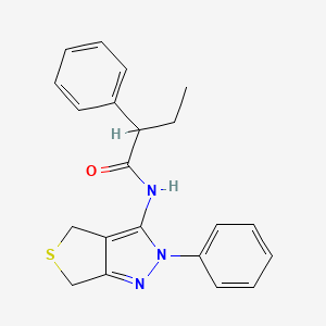 2-phenyl-N-(2-phenyl-4,6-dihydrothieno[3,4-c]pyrazol-3-yl)butanamide