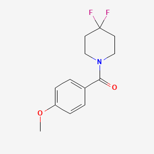 molecular formula C13H15F2NO2 B2839805 4,4-Difluoro-1-(4-methoxybenzoyl)piperidine CAS No. 2327047-66-3