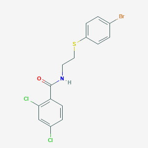 N-{2-[(4-bromophenyl)sulfanyl]ethyl}-2,4-dichlorobenzenecarboxamide