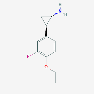 (1S,2R)-2-(4-Ethoxy-3-fluorophenyl)cyclopropan-1-amine