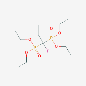 molecular formula C11H25FO6P2 B2839814 Tetraethyl (1-fluoropropane-1,1-diyl)bis(phosphonate) CAS No. 1357470-66-6
