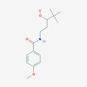 molecular formula C15H23NO3 B2839889 N-(3-hydroxy-4,4-dimethylpentyl)-4-methoxybenzamide CAS No. 1396807-84-3