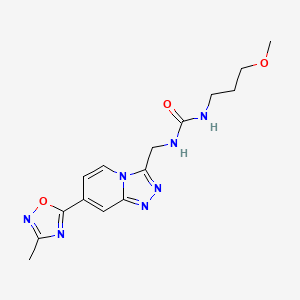 1-(3-Methoxypropyl)-3-((7-(3-methyl-1,2,4-oxadiazol-5-yl)-[1,2,4]triazolo[4,3-a]pyridin-3-yl)methyl)urea