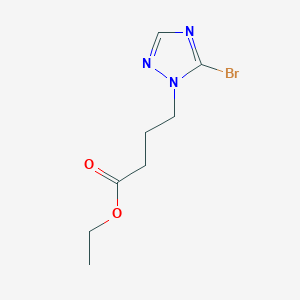 Ethyl 4-(5-bromo-1H-1,2,4-triazol-1-yl)butanoate