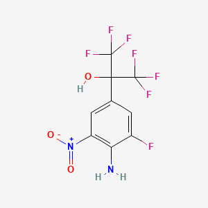 2-(4-Amino-3-fluoro-5-nitrophenyl)-1,1,1,3,3,3-hexafluoropropan-2-ol