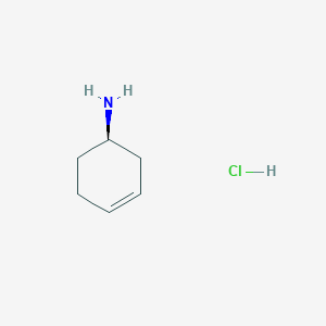 molecular formula C6H12ClN B2839950 (R)-Cyclohex-3-enylamine hydrochloride CAS No. 1350767-92-8