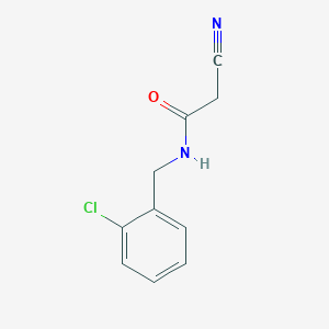 molecular formula C10H9ClN2O B2840026 N-(2-chlorobenzyl)-2-cyanoacetamide CAS No. 64488-07-9