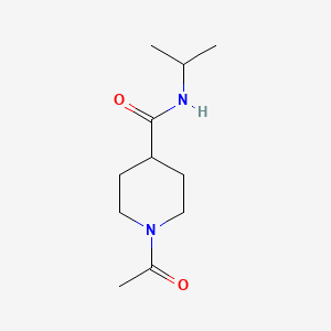 molecular formula C11H20N2O2 B2840048 1-acetyl-N-(propan-2-yl)piperidine-4-carboxamide CAS No. 1459204-80-8
