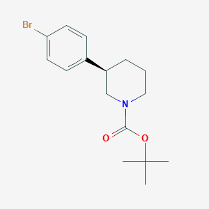 molecular formula C16H22BrNO2 B2840087 tert-butyl (R)-3-(4-bromophenyl)piperidine-1-carboxylate CAS No. 2244064-26-2