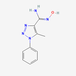 N'-hydroxy-5-methyl-1-phenyl-1H-1,2,3-triazole-4-carboximidamide