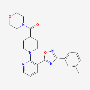 1-[6-(acetylamino)-4-methylquinolin-2-yl]-N-cycloheptylpiperidine-4-carboxamide