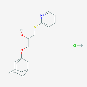 1-((3s,5s,7s)-Adamantan-1-yloxy)-3-(pyridin-2-ylthio)propan-2-ol hydrochloride