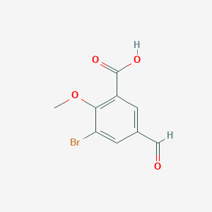 3-Bromo-5-formyl-2-methoxybenzoic acid