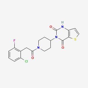 3-(1-(2-(2-chloro-6-fluorophenyl)acetyl)piperidin-4-yl)thieno[3,2-d]pyrimidine-2,4(1H,3H)-dione