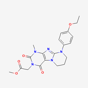 methyl 2-[9-(4-ethoxyphenyl)-1-methyl-2,4-dioxo-7,8-dihydro-6H-purino[7,8-a]pyrimidin-3-yl]acetate