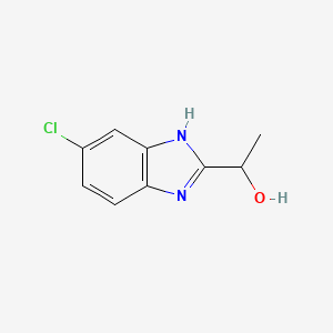 molecular formula C9H9ClN2O B2840271 1-(5-chloro-1H-benzimidazol-2-yl)ethanol CAS No. 20033-96-9