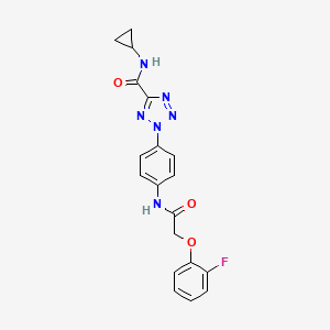 N-cyclopropyl-2-(4-(2-(2-fluorophenoxy)acetamido)phenyl)-2H-tetrazole-5-carboxamide