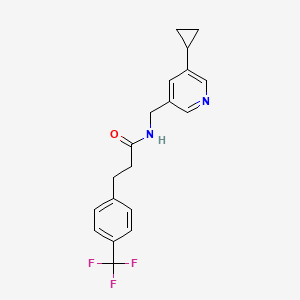 N-((5-cyclopropylpyridin-3-yl)methyl)-3-(4-(trifluoromethyl)phenyl)propanamide