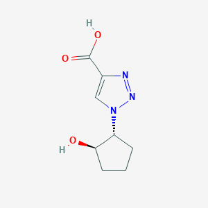 1-[(1R,2R)-2-Hydroxycyclopentyl]triazole-4-carboxylic acid