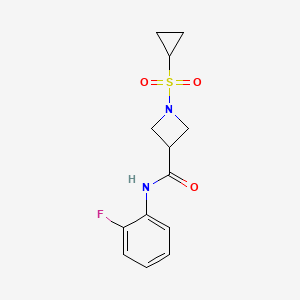 1-(cyclopropylsulfonyl)-N-(2-fluorophenyl)azetidine-3-carboxamide